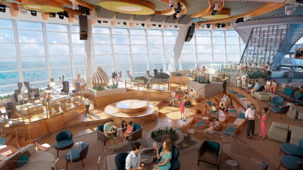 CRUCEROS QUANTUM OF THE SEAS ROYAL CARIBBEAN CRUCEROS CARIBE OFERTA DESDE NUEVA YORK NEW YORK CARIBBEAN CRUISES ROYAL CARIBBEAN TWO70 Lounge